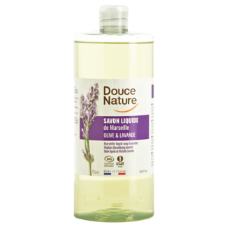 Douce Nature Sapone di Marsiglia liquido Douce Nature alla lavanda bio 1 Litro