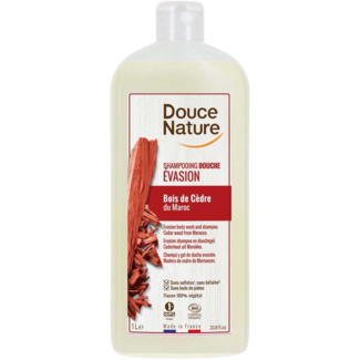 Douce Nature Douce Nature Shower Gel & Shampoo Evasion with organic cedarwood 1 Litre