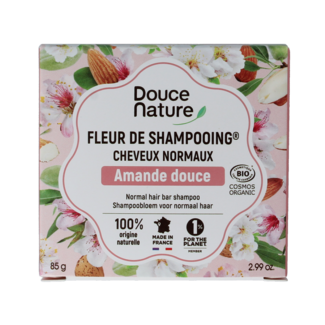 Douce Nature Douce Nature Shampoo bar normal hair organic 85 Gram
