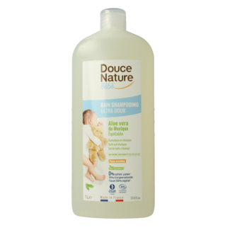 Douce Nature Bio Baby-Badeschaum & Shampoo 1 Liter