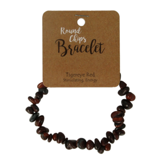 Steengoed Steengoed Splitarmband Tigerauge rot 1 Stück