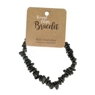 Steengoed Pulsera de chips Steengoed turmalina negra 1 unidad