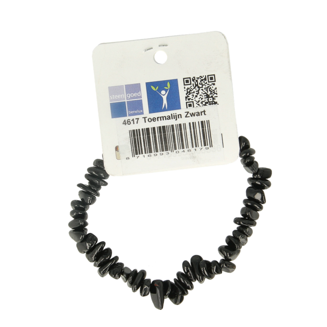 Steengoed Splitarmband Turmalin schwarz 1 Stück