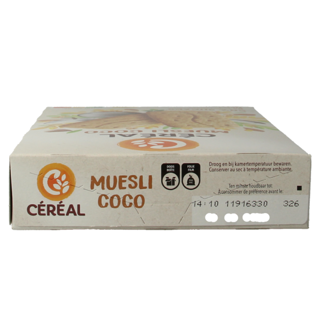 Cereal Galletas muesli/coco 200 Gramos