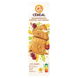 Cereal Cereal Galletas de Pasas menos azúcar 360 Gramos