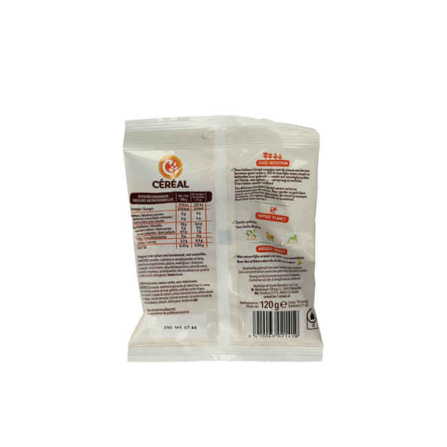 Stevia Kirsch-Süßigkeiten 120 Gramm