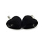 Ruben Robijn Hanger hart 20 mm onyx 1 Stuks