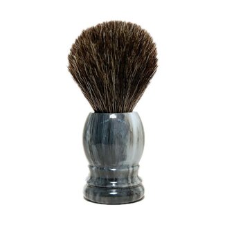 Hans Baier Hans Baier Shaving Brush badger hair marble/grey 1 Piece