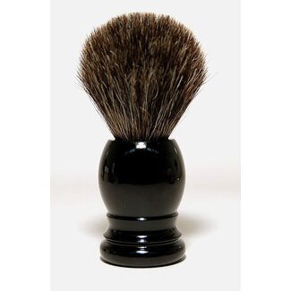 Rasura Brocha de afeitar Rasura de pelo de tejón gris negro 1 unidad