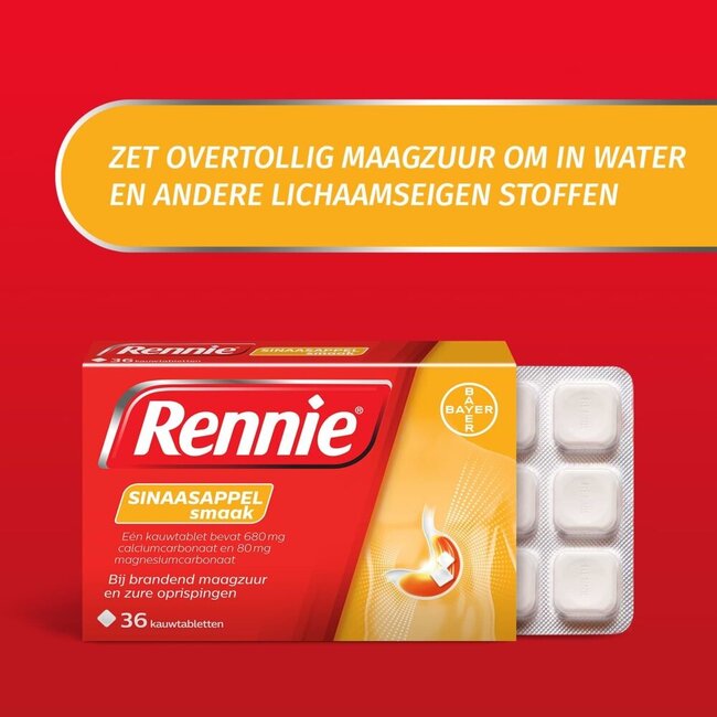 Rennie Orange 36 comprimés