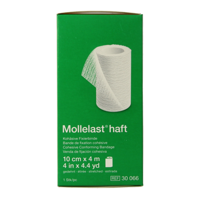 Venda de fijación cohesiva Mollelast 4m x 10cm 1 unidad