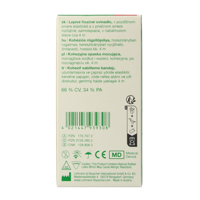 Mollelast Cohesive Fixation Bandage 4m x 10cm 1 Piece