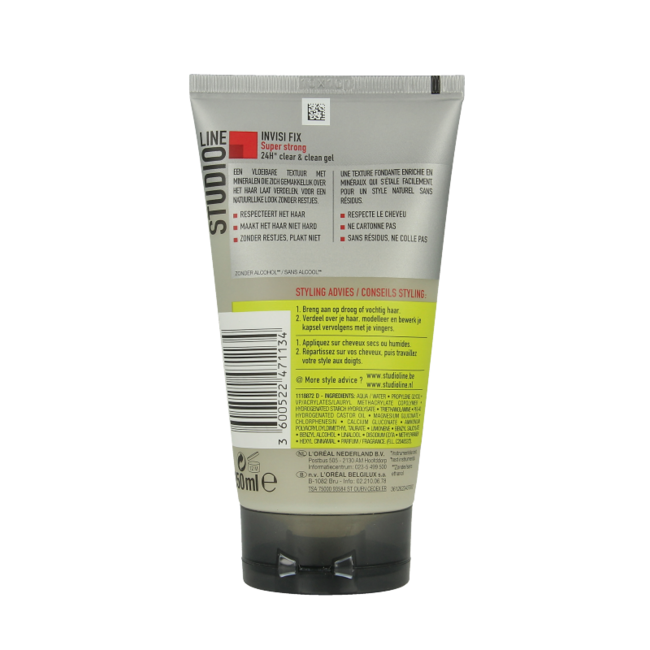 Studio Line Studio line invisible fix gel super strong 150 Milliliter