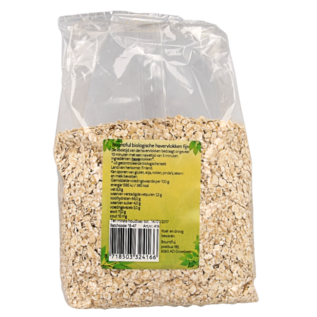 Oat flakes fine organic 500 Gram