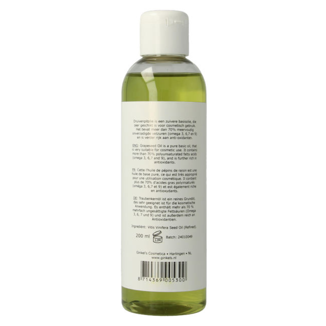 Ginkel's Grape Seed Oil 200 Millilitres