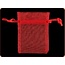 Pochette en organza Ruben Robijn rouge 1 pièce