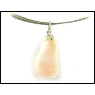 Ruben Robijn Ruben Robijn Gemstone Pendant Rose Quartz 1 Piece