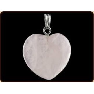 Ruben Robijn Ruben Robijn Heart Pendant 20mm Rose Quartz 1 Piece