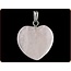 Ruben Robijn Hanger hart 20mm roze kwarts 1 Stuks