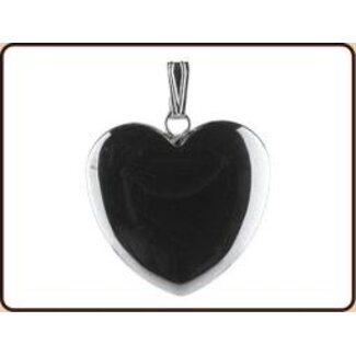 Ruben Robijn Ruben Robijn Pendant heart 20mm haematite 1 Piece