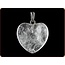 Ruben Robijn rock crystal heart pendant 20mm 1 piece