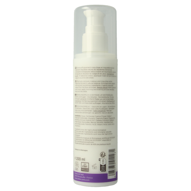 Cattier Reinigungsmilch Caresse d'Herboriste 200 Milliliter