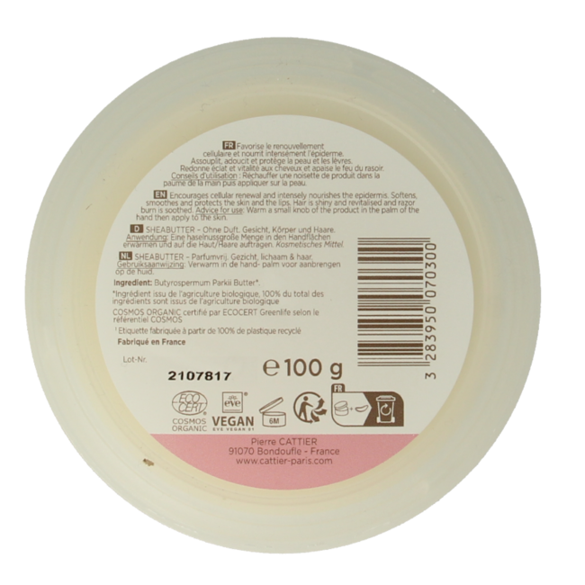 Burro di Karité Cattier 100 Grammi