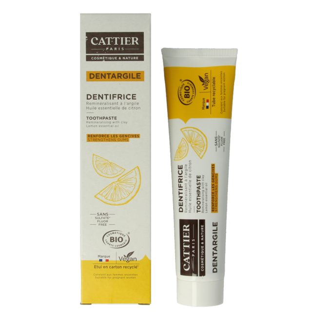 Dentifrice Cattier au citron 75 ml