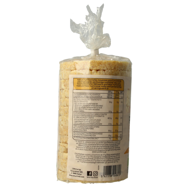 Lima Waffeln Kichererbsen Protein Bio 100 Gramm