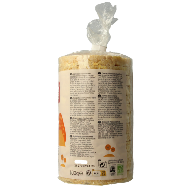 Lima Organic Chickpea Protein Waffles 100g