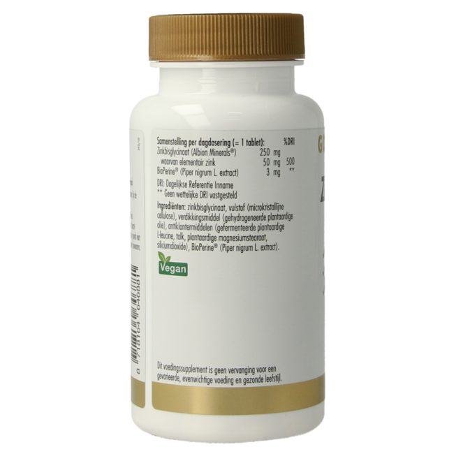 Golden Naturals Zinc Bisglycinate 50mg 60 Tablets
