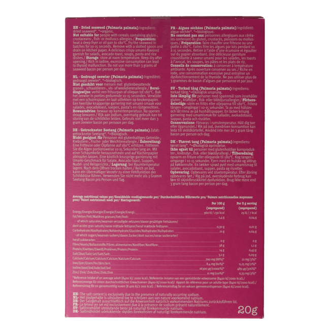 Seaweed bacon bio 30 Gram