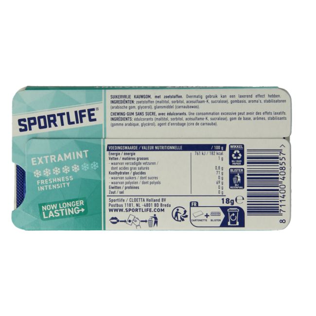 Sportlife Extramint Light Blue Pack, 1 Piece