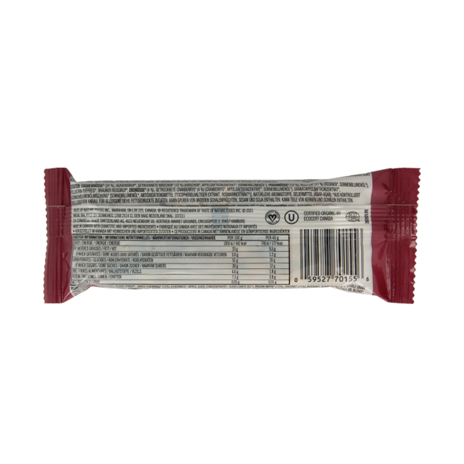 Taste Of Nature Kirsch-Getreideriegel Bio 40 Gramm