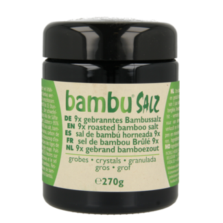 Bambu Salz Bambu Salz Sal de bambú gruesa tostada 9 veces 270 gramos