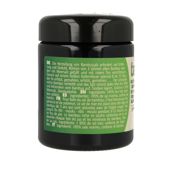 Bambu Salz Sal de bambú gruesa tostada 9 veces 270 gramos