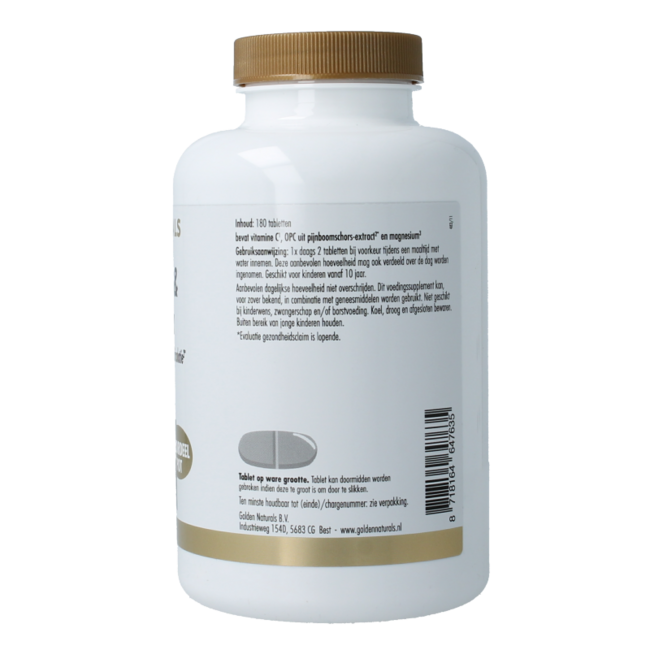 Golden Naturals Magnesium & crampbark 180 compresse