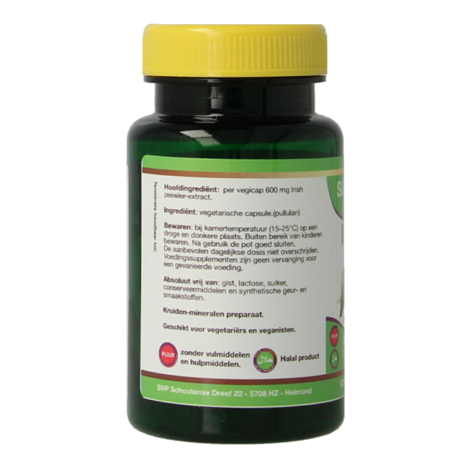 SNP Irish zeewier 600 mg puur 900mcg jodium 30 Vegetarische capsules