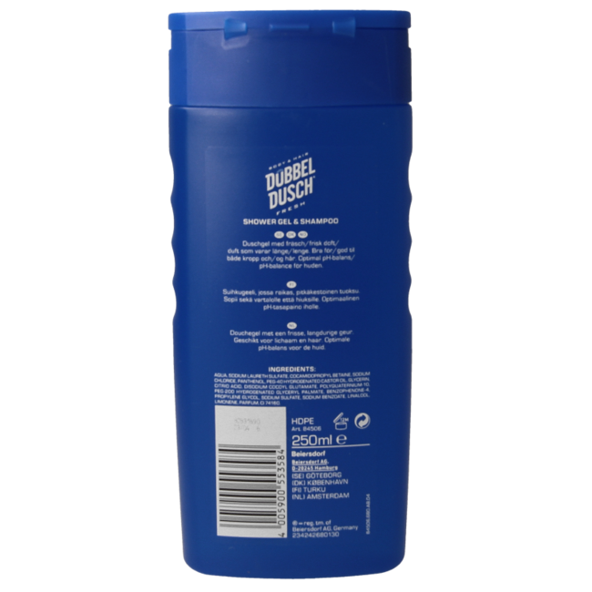 Dubbeldusch Gel de Ducha Fresh 250 mililitros