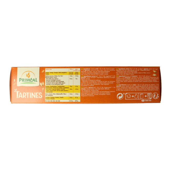 Primeal Cracker di Grano Biologici 250 Grammi