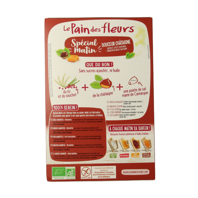 Special matin chestnut breakfast crackers organic 230 Gram