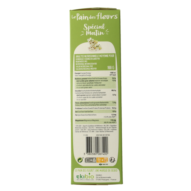 Special Matin buckwheat breakfast crackers organic 230 Gram