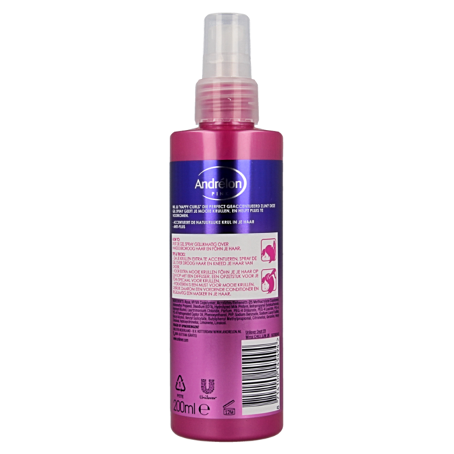 Andrelon Pink Gelspray Happy Curls 200 ml