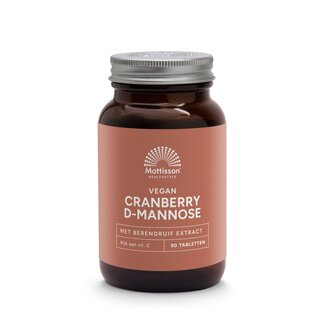 Mattisson Mattisson Cranberry D-Mannose met berendruif extract 90 Tabletten