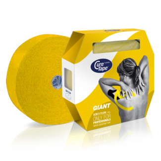 Cure Tape CureTape Kinesiotape Giant Amarillo 5 cm x 31,5 m 1 unidad