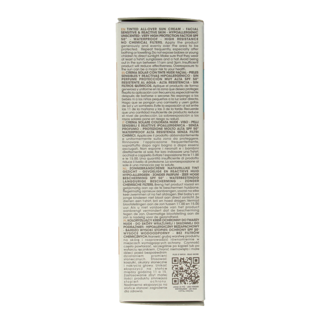 Alphanova Sun Getönte Sonnencreme gegen Sonnenallergie LSF 50, 50 Gramm