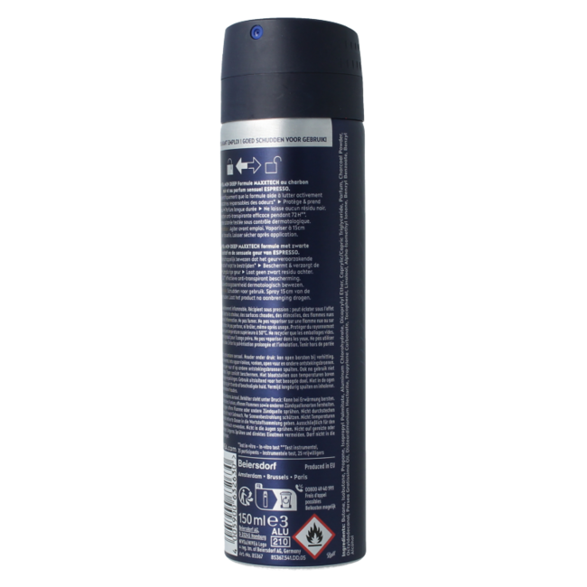 Nivea Men desodorante spray Deep Espresso 150 mililitros