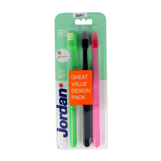 Jordan Clean Smile toothbrush soft 3 pieces