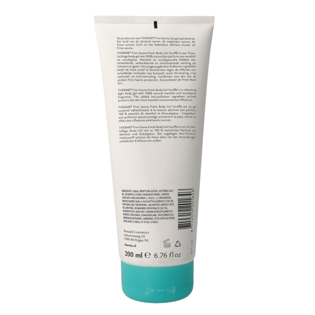 Therme Finn sauna fresh bodygel 200 Millilitres