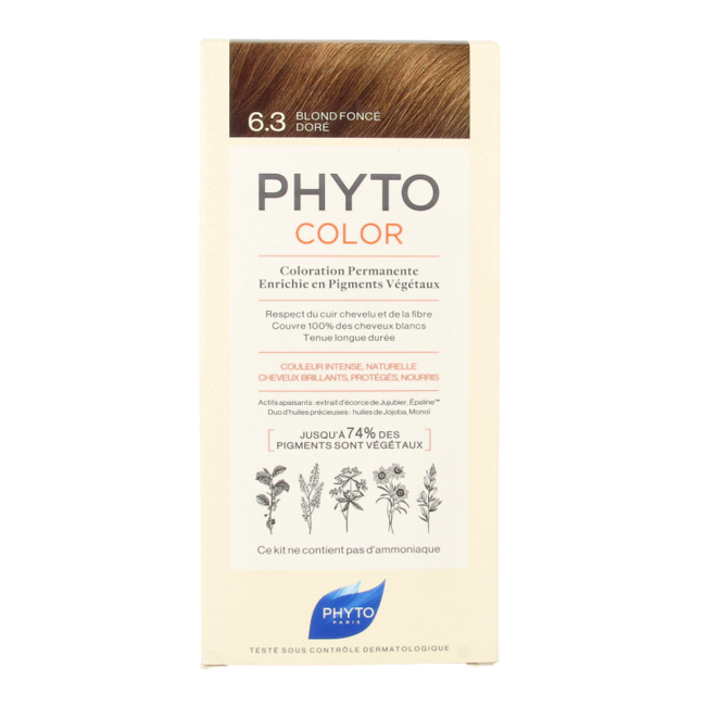 Phyto Paris Phytocolor rubio oscuro dorado 6.3 1 unidad